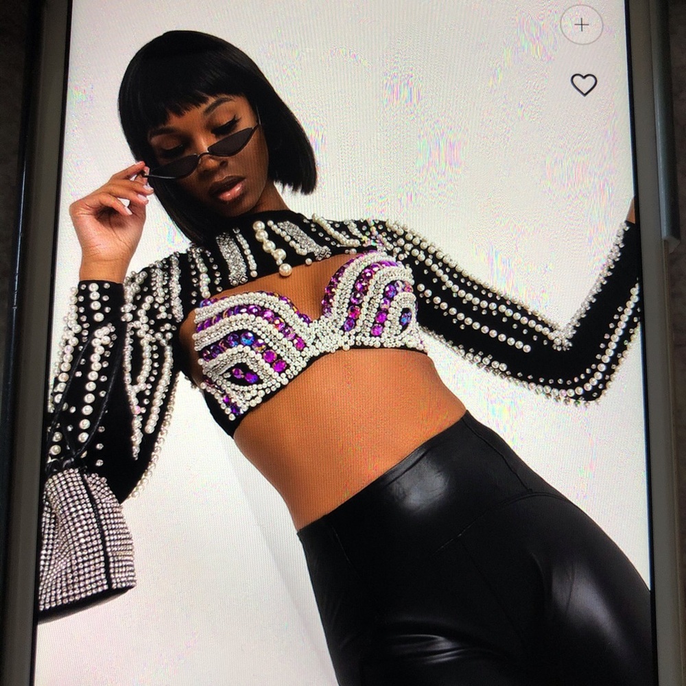 Pearl Rhinestone Shrug